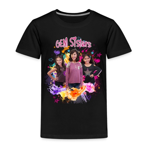 GEM Sisters Color Splash (Bright) - Toddler Premium T-Shirt