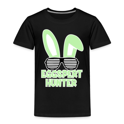 Eggspert Hunter Easter Bunny with Sunglasses - Toddler Premium T-Shirt
