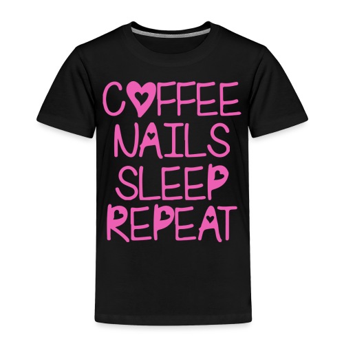 Coffee Nails Pink - Toddler Premium T-Shirt