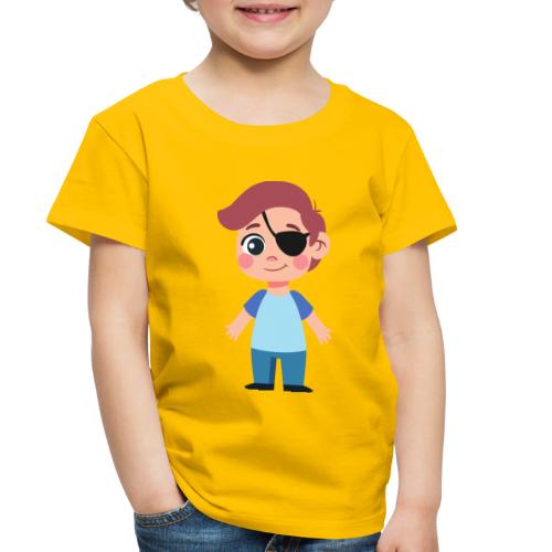 Boy with eye patch - Toddler Premium T-Shirt