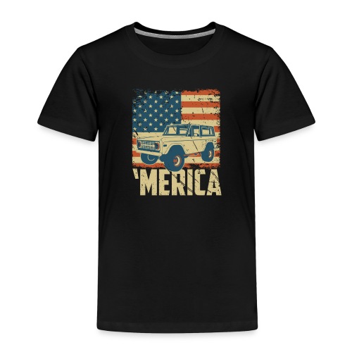 Bronco Truck 'merica Classic Off-Road T-shirt - Toddler Premium T-Shirt