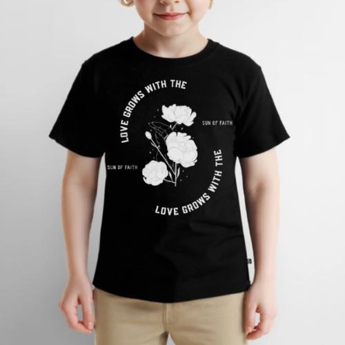Love Grows With The Sun Of Faith - Toddler Premium T-Shirt