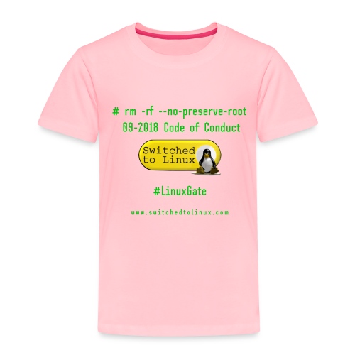 rm Linux Code of Conduct - Toddler Premium T-Shirt