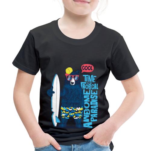 Bear Surfer - Toddler Premium T-Shirt
