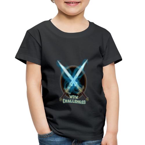 WoW Challenges Blue Fire Swords Logo - Toddler Premium T-Shirt