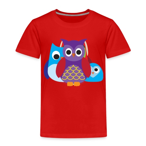 Cute Owls Eyes - Toddler Premium T-Shirt