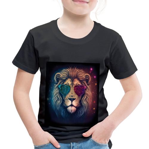 Jesus Lion of Judah wearing love glasses - Toddler Premium T-Shirt