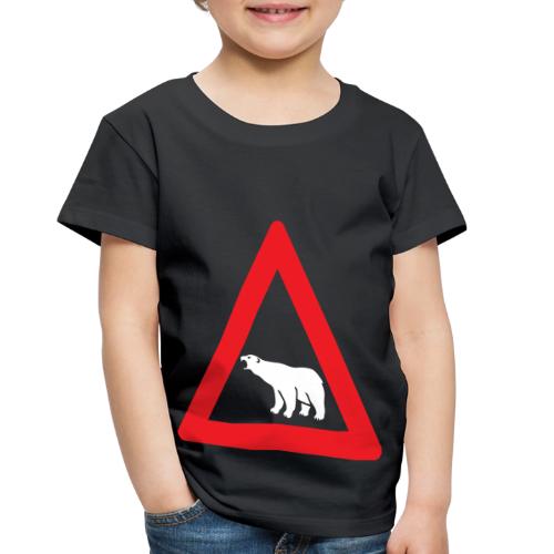 Polar Bear Road Sign - Toddler Premium T-Shirt