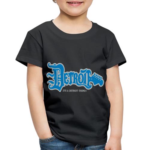 IT'S A DETROIT THING BLUE AND SILVER GUITAR - Toddler Premium T-Shirt