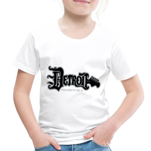 DETROIT GUITAR WTTD BLK SLR REG FONT - Toddler Premium T-Shirt