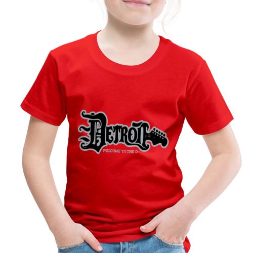 DETROIT GUITAR WTTD BLK SLR REG FONT - Toddler Premium T-Shirt