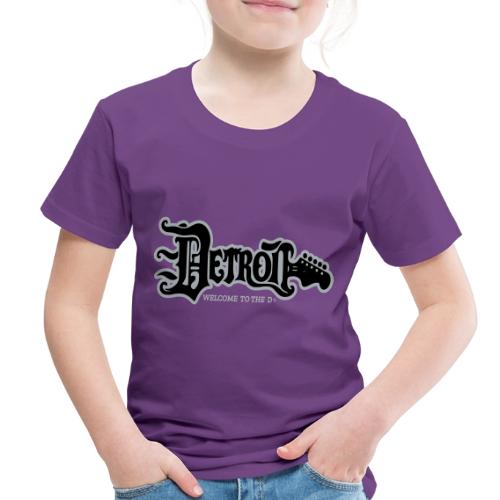 DETROIT GUITAR WTTD BLK SLR REG FONT - Toddler Premium T-Shirt