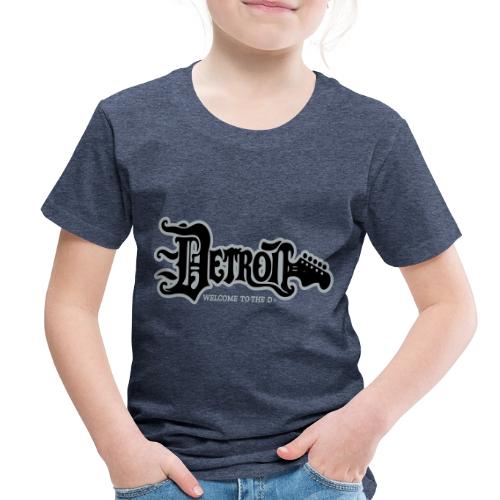 DETROIT GUITAR WTTD BLK SLR REG FONT - Toddler Premium T-Shirt