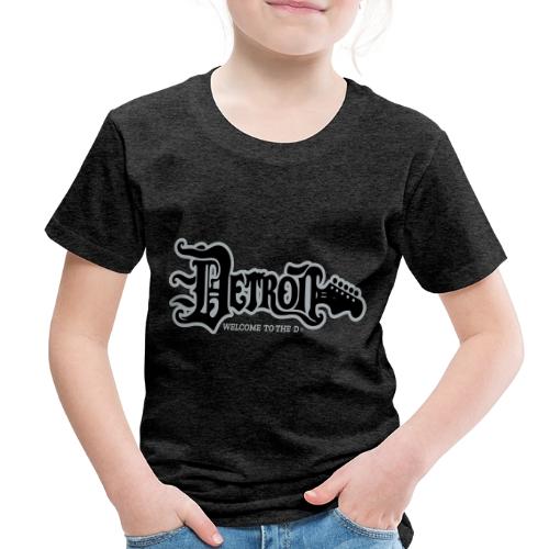 DETROIT GUITAR WTTD BLK SLR REG FONT - Toddler Premium T-Shirt