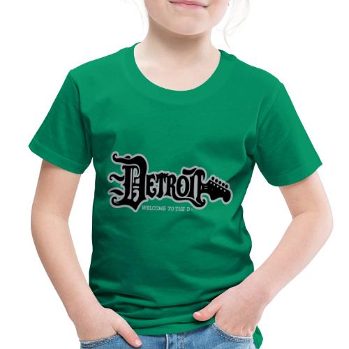 DETROIT GUITAR WTTD BLK SLR REG FONT - Toddler Premium T-Shirt