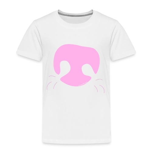 Pink Whimsical Dog Nose - Toddler Premium T-Shirt