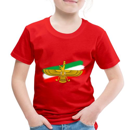 Iran Flag Faravahar Lion Sun - Toddler Premium T-Shirt