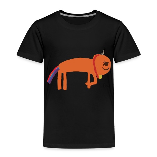Orange unicorn - Toddler Premium T-Shirt
