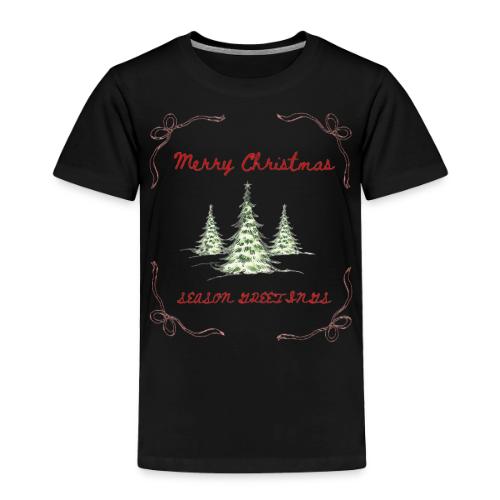 Beautiful Green Christmas Tree Graphic - Toddler Premium T-Shirt
