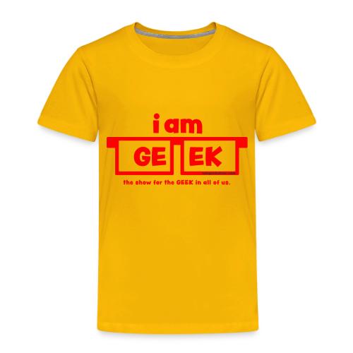 iamGEEK RED - Toddler Premium T-Shirt