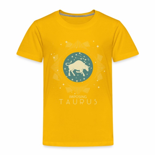 Zodiac Taurus Constellation Bull Star Sign May - Toddler Premium T-Shirt