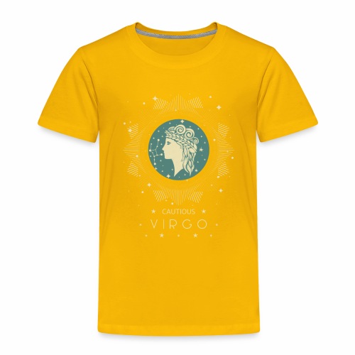 Zodiac sign Cautious Virgo August September - Toddler Premium T-Shirt