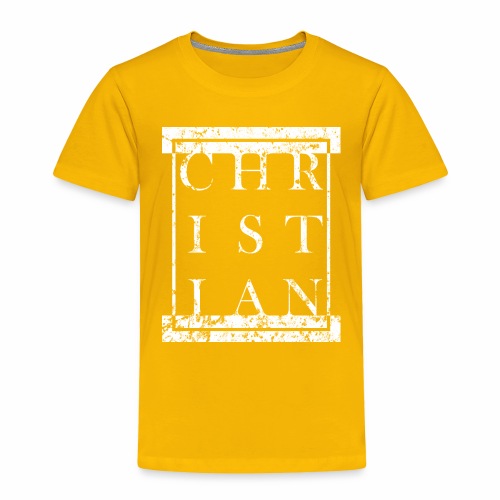 CHRISTIAN Religion - Grunge Block Box Gift Ideas - Toddler Premium T-Shirt
