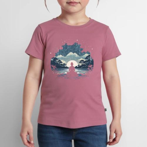Find Your Zen: Meditative Silhouette in GentleRain - Toddler Premium T-Shirt