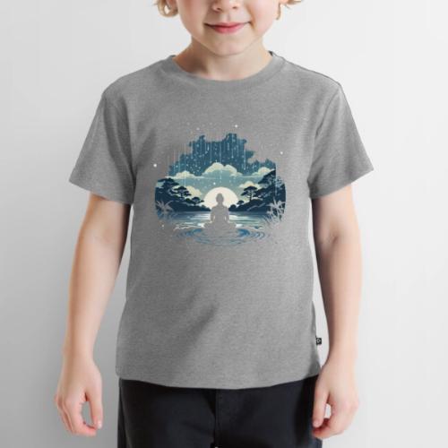 Find Your Zen: Meditative Silhouette in GentleRain - Toddler Premium T-Shirt