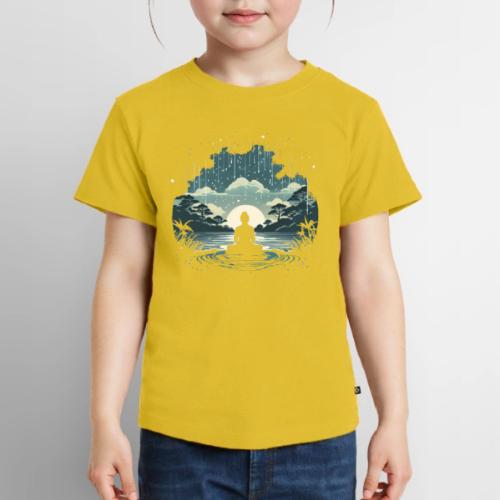 Find Your Zen: Meditative Silhouette in GentleRain - Toddler Premium T-Shirt