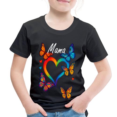 Mama Heart Personalized Kids’ Names gift - Toddler Premium T-Shirt