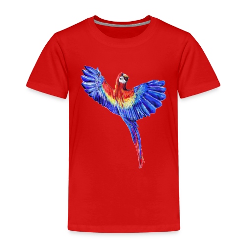 Scarlet macaw parrot - Toddler Premium T-Shirt