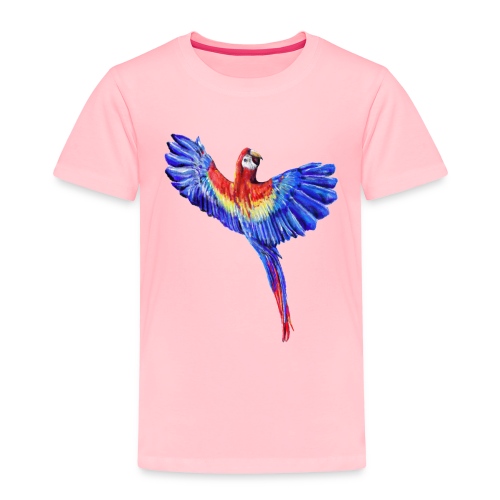 Scarlet macaw parrot - Toddler Premium T-Shirt