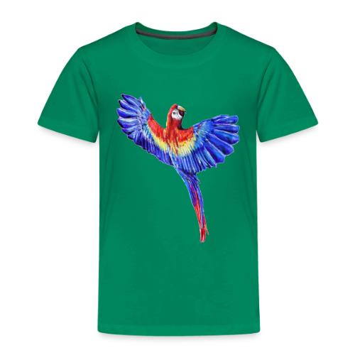 Scarlet macaw parrot - Toddler Premium T-Shirt