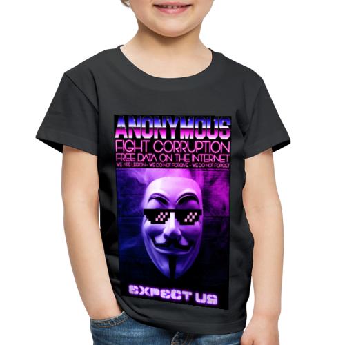 Retro Wave Anonymous - Toddler Premium T-Shirt