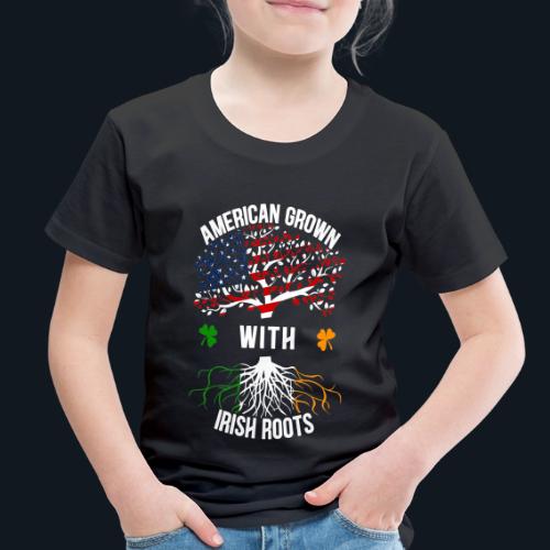 American Grown with Irish Roots - Toddler Premium T-Shirt