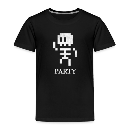 8 Bit Skeleton Party - Toddler Premium T-Shirt