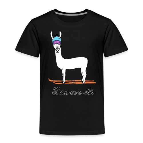 Skiin' llama - Toddler Premium T-Shirt