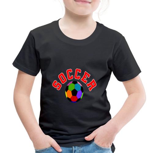 Soccer: Colorful Kick - Toddler Premium T-Shirt