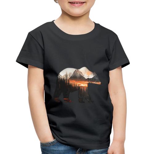 Canada Bear: fiery tones - Toddler Premium T-Shirt