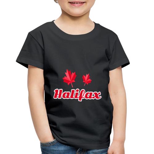 Halifax with two red maple leaves - Toddler Premium T-Shirt