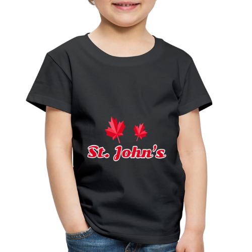 St. John's with two red maple leaves - Toddler Premium T-Shirt