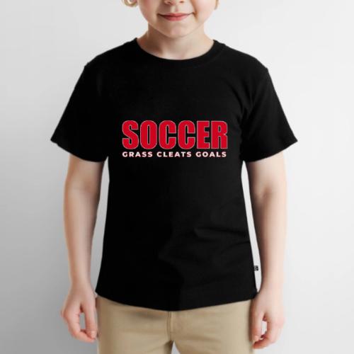 Soccer Grass Cleats Goals Typography Design - Toddler Premium T-Shirt
