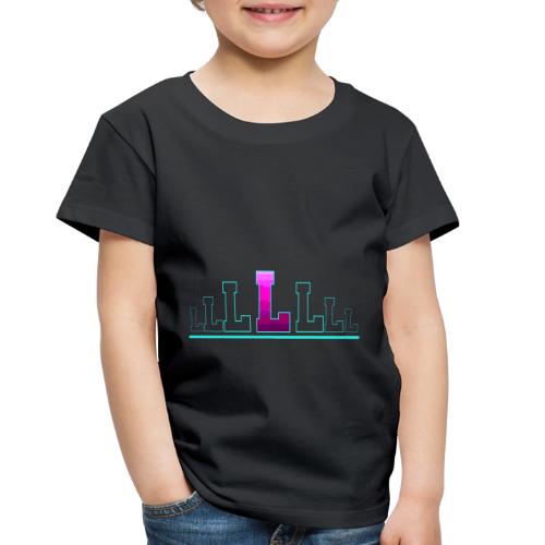 Letter L – Capital Varsity Alphabet Monogram - Toddler Premium T-Shirt