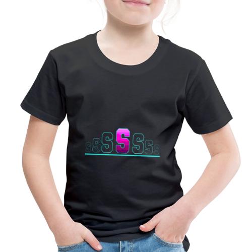 Letter S – Capital Varsity Alphabet Monogram - Toddler Premium T-Shirt