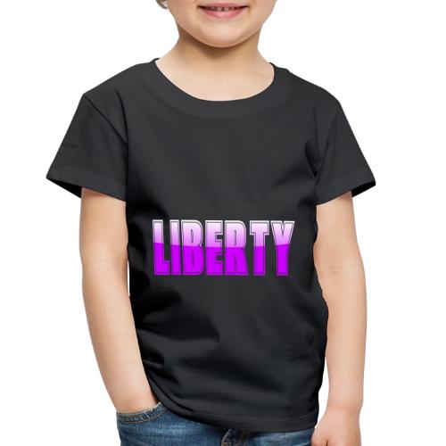 Liberty Typography Graphic Design - Toddler Premium T-Shirt