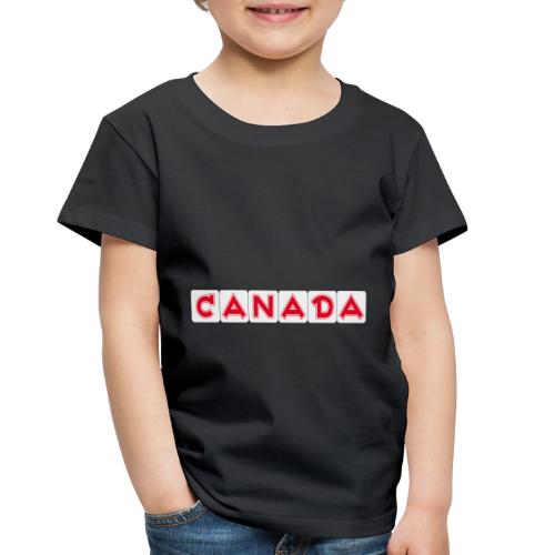 Canada, red letters on white background - Toddler Premium T-Shirt