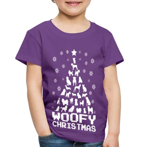 Woofy Christmas Tree - Toddler Premium T-Shirt