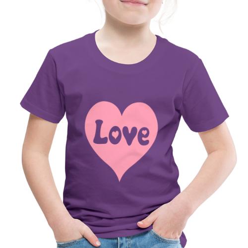 Love Heart - Toddler Premium T-Shirt
