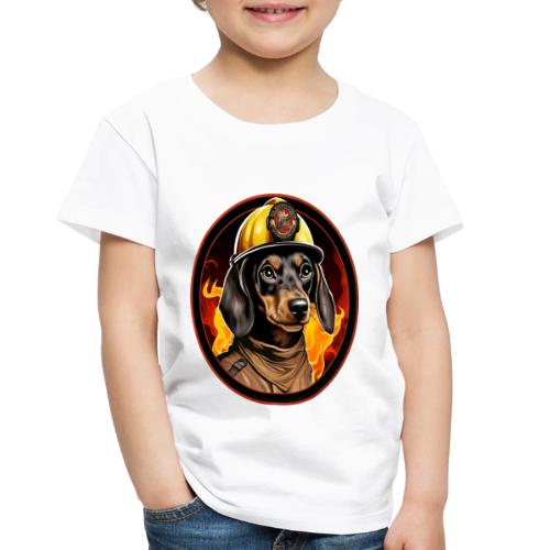 Firefighter Dachshund - Toddler Premium T-Shirt